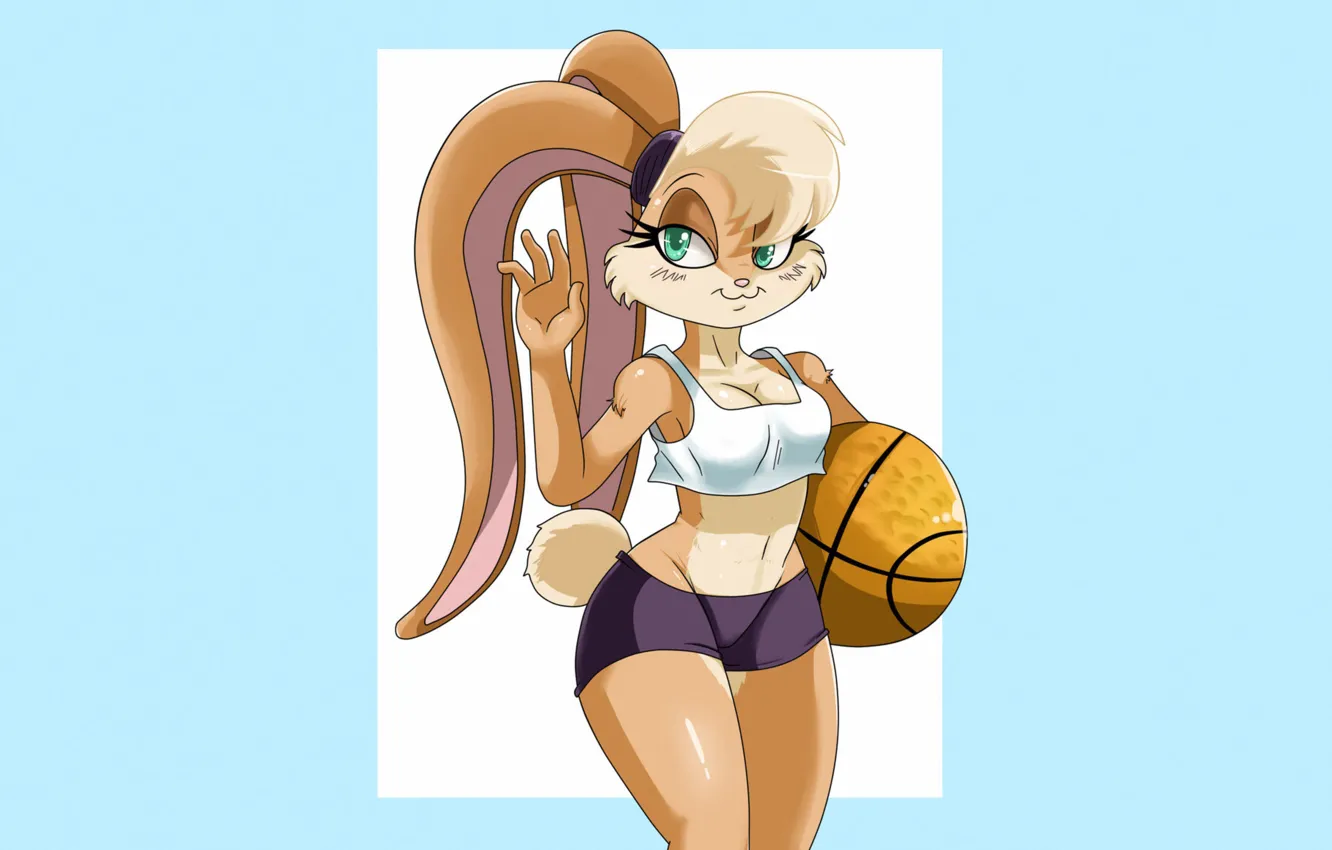 Photo wallpaper cartoon, art, Lola, Looney Tunes, Lola Bunny, Lola Bunny