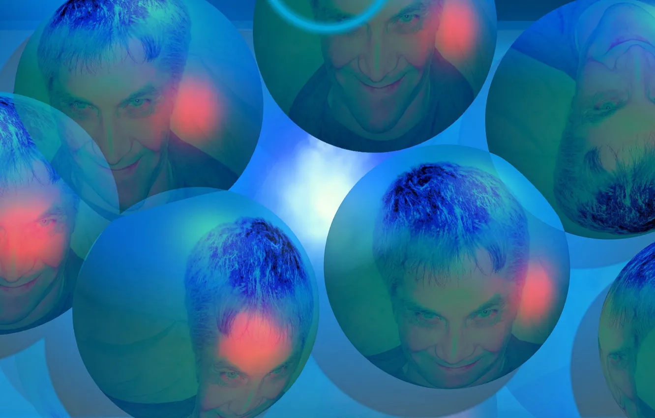 Photo wallpaper light, sphere, infinity, consciousness