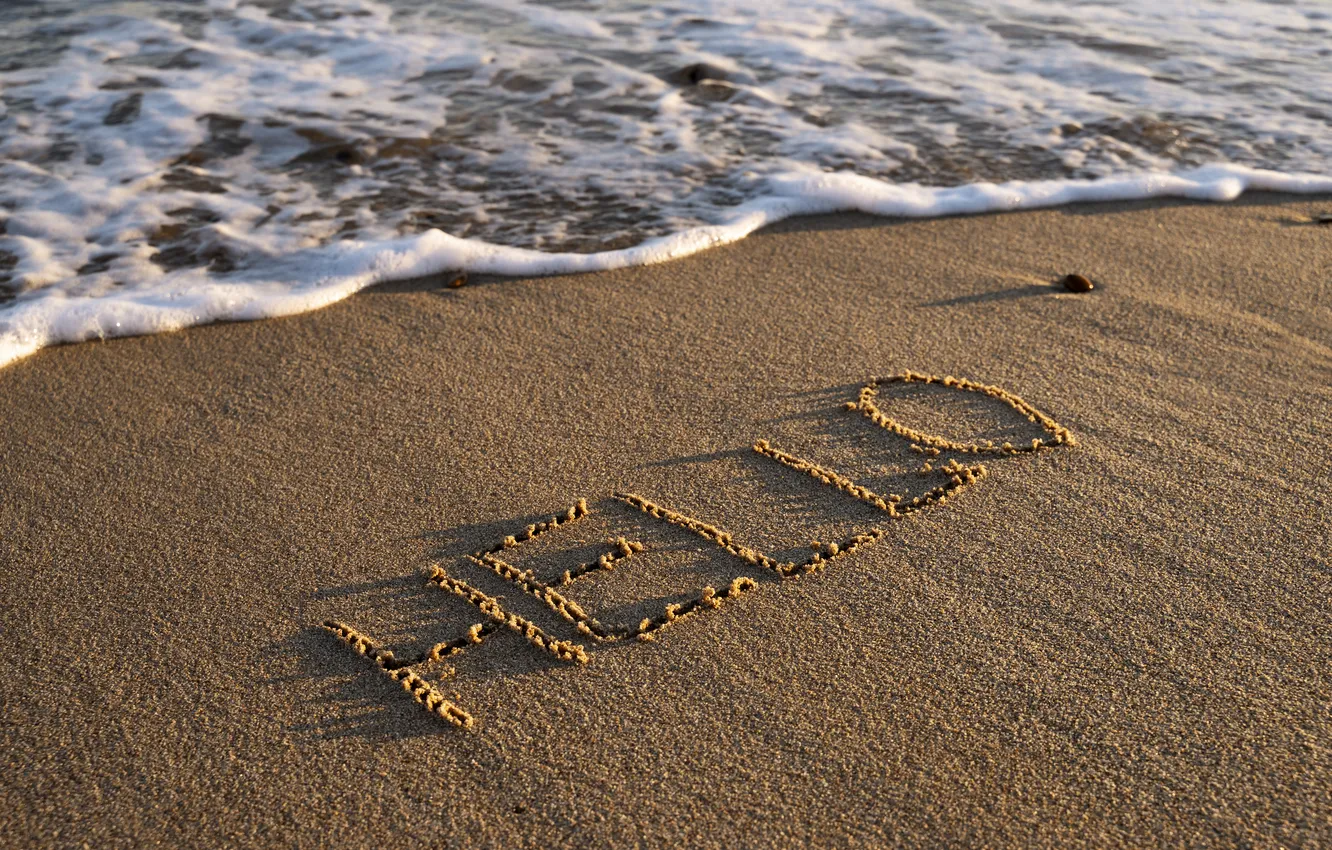 Photo wallpaper sand, sea, beach, summer, summer, beach, sea, sand