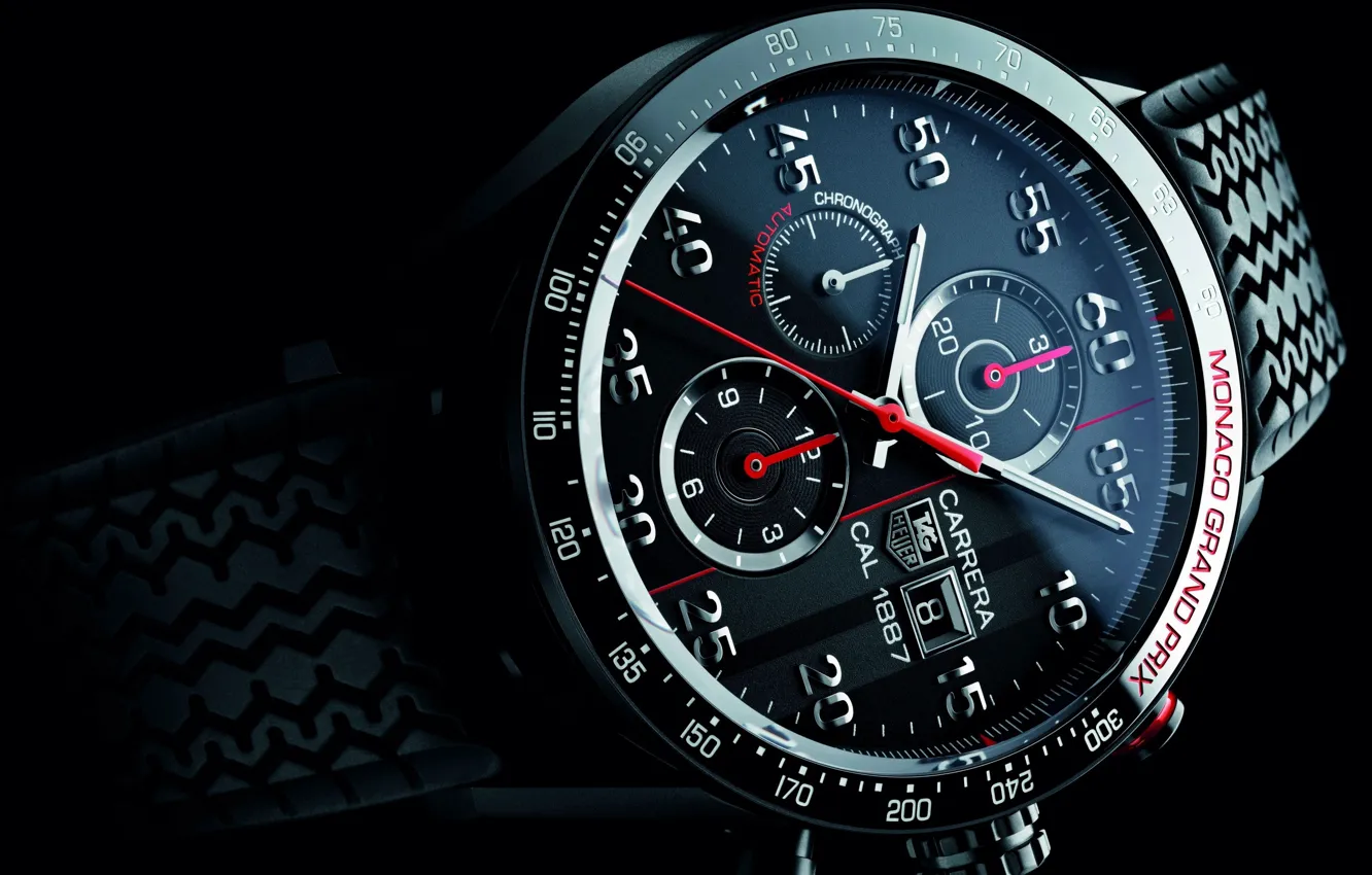 Photo wallpaper time, arrows, watch, strap, watch, Monaco Grand Prix, chronometer, Titanium