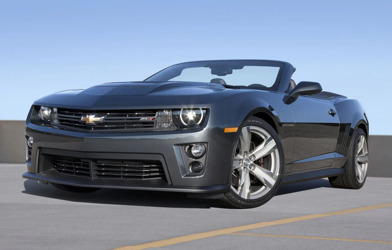Photo wallpaper Chevrolet, Camaro, Roadster, convertible, Chevrolet, Convertible, ZL1, (V)