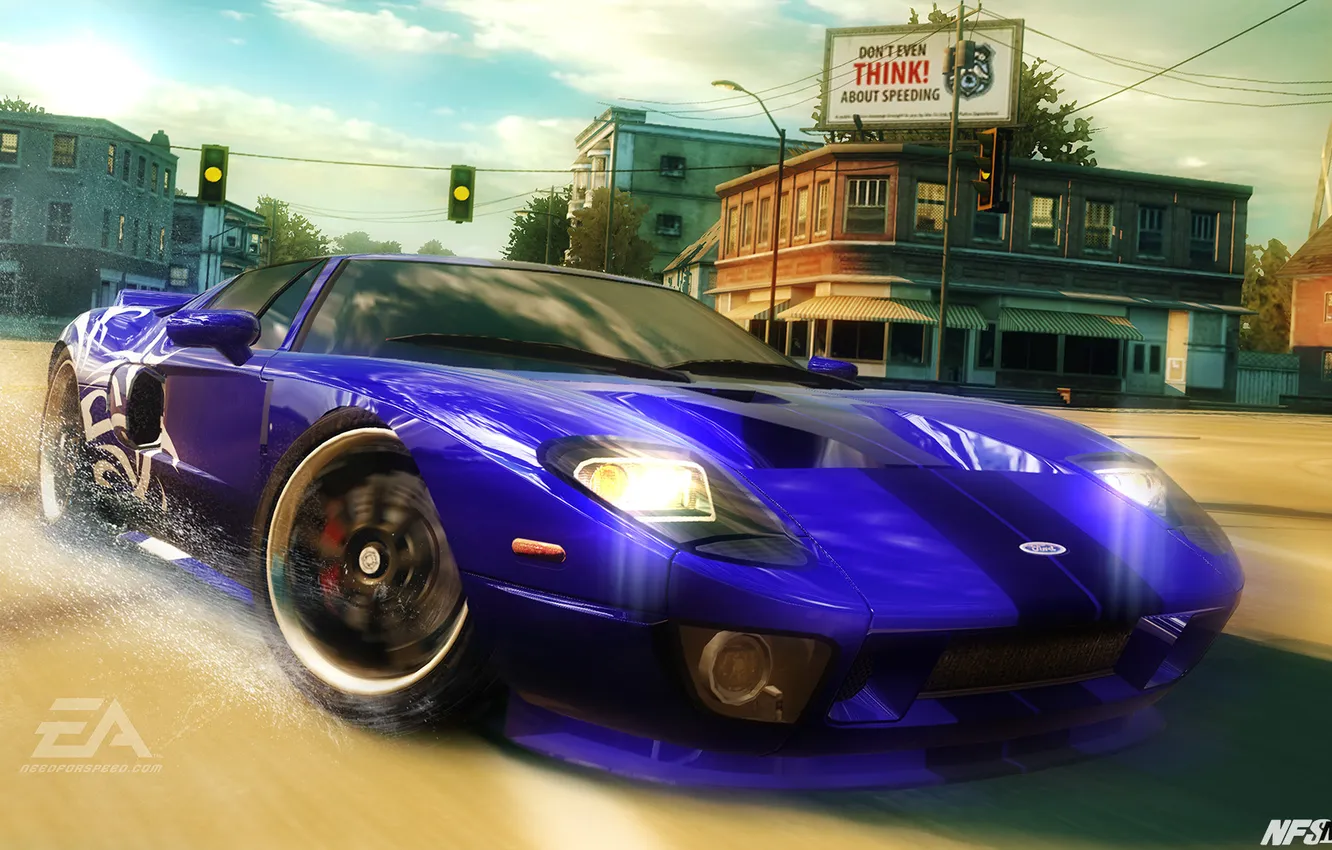 Photo wallpaper machine, Ford GT, nfs mw