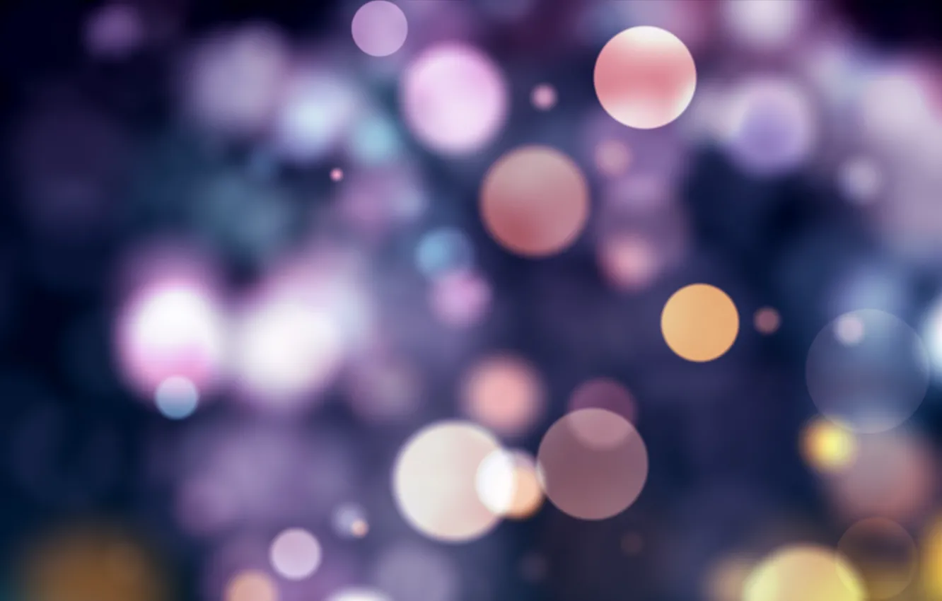 Photo wallpaper circles, glare, blur, Boke