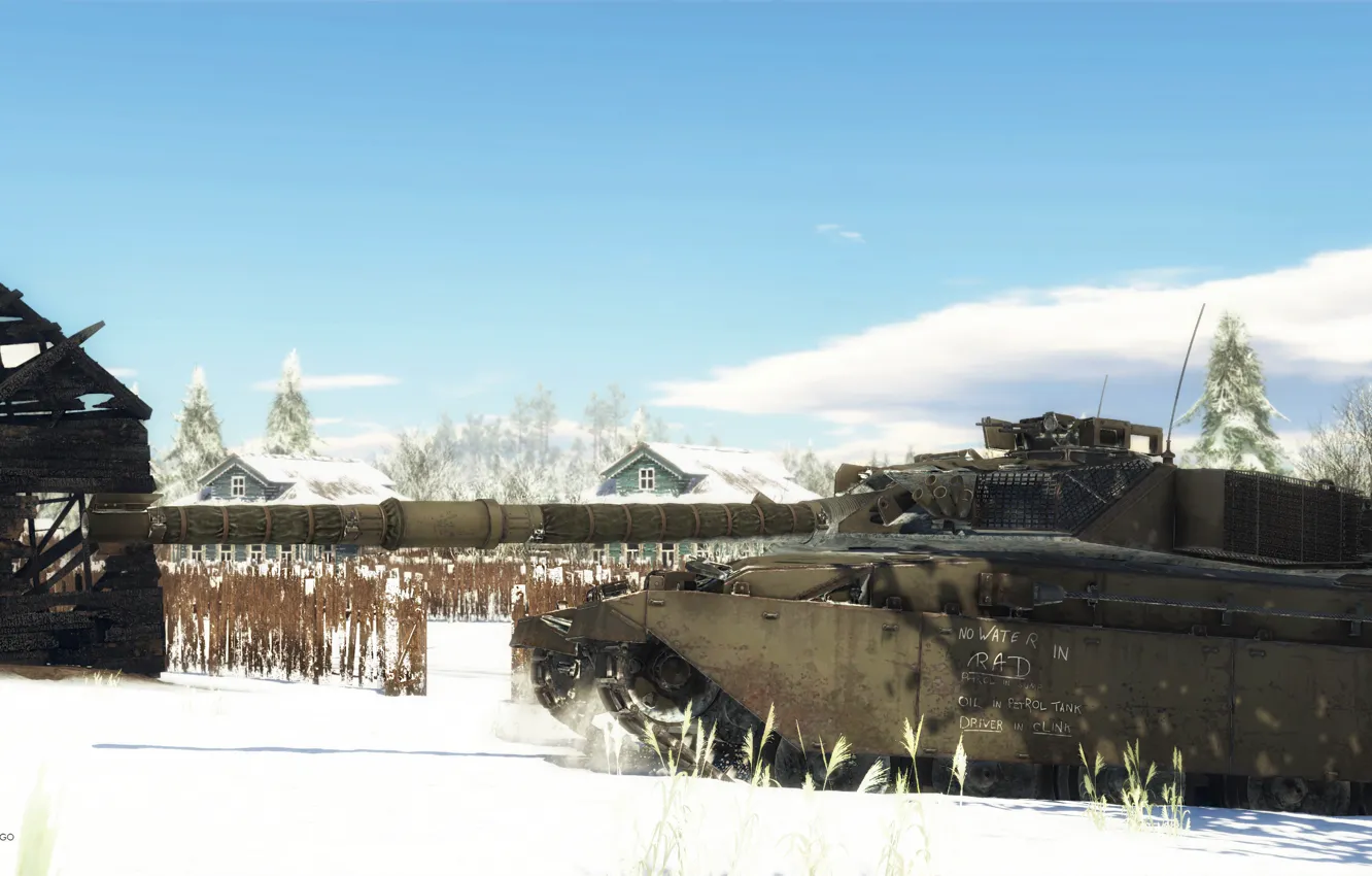 Photo wallpaper Challenger, tank, War Thunder