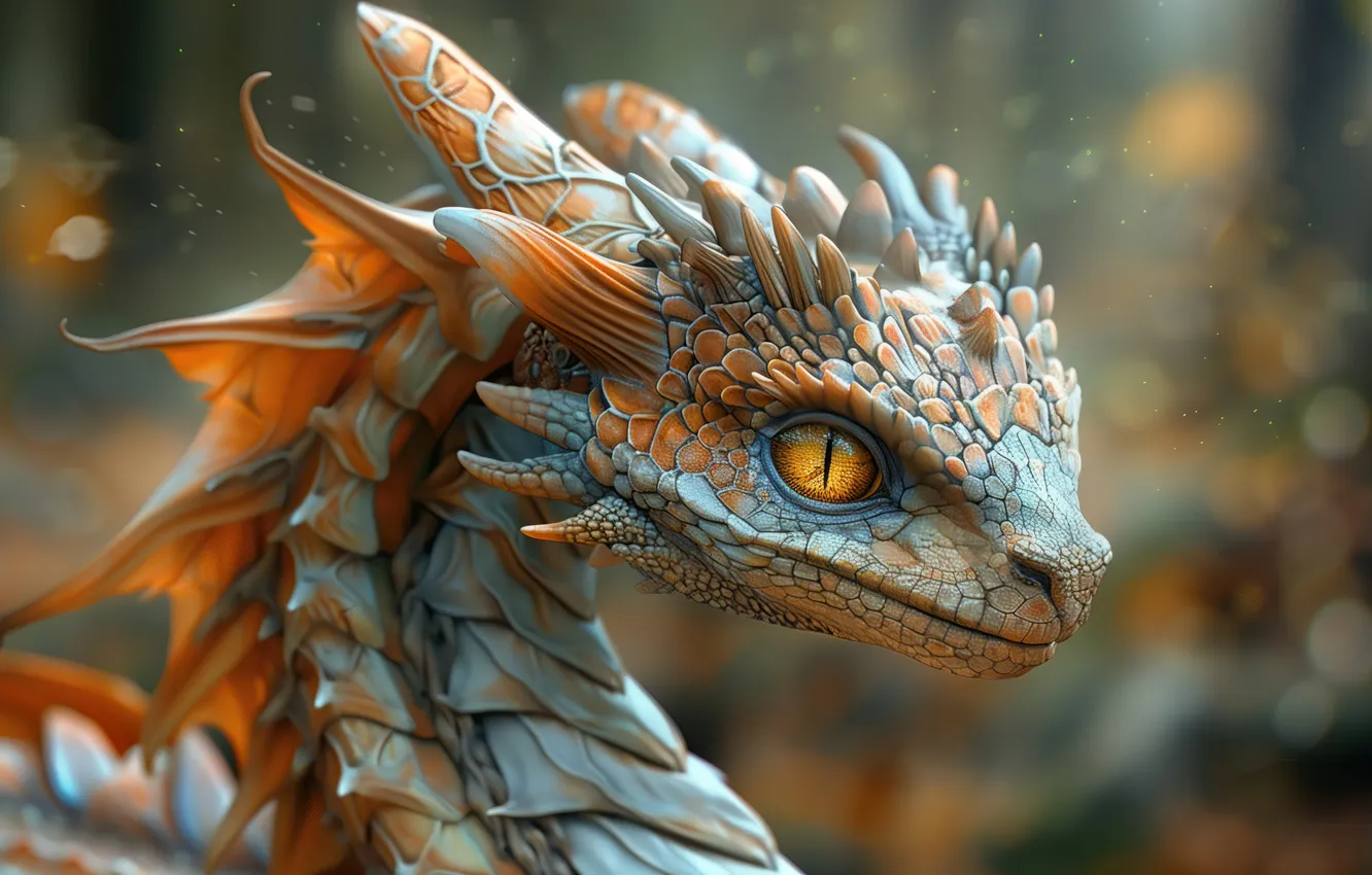 Photo wallpaper fantasy, art, dragon