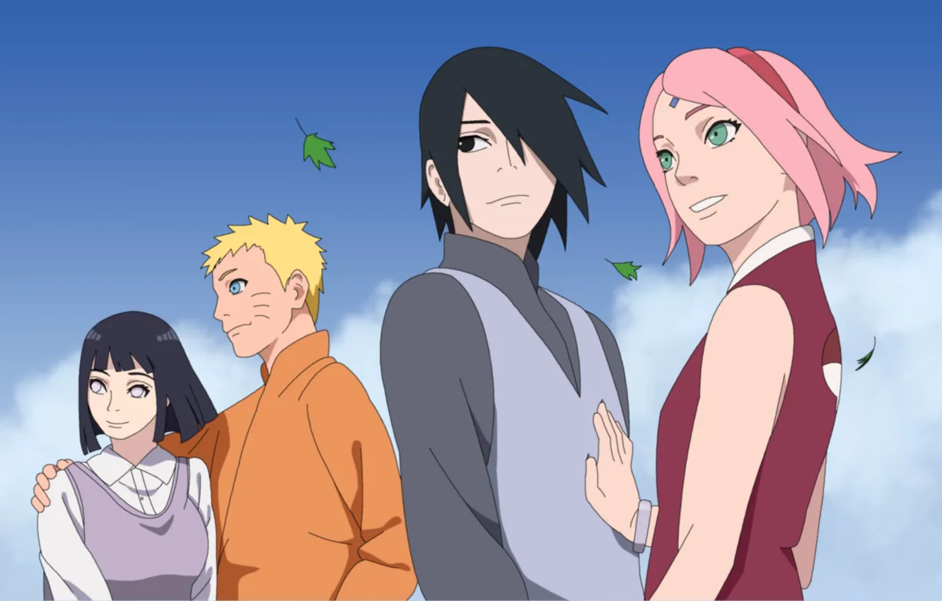 Photo wallpaper Sasuke, Naruto, Sakura, Hinata