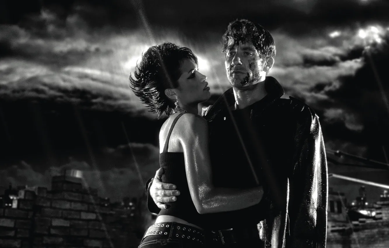 Photo wallpaper city, the city, rain, Rodriguez, rain, Robert, Rodriguez, sin