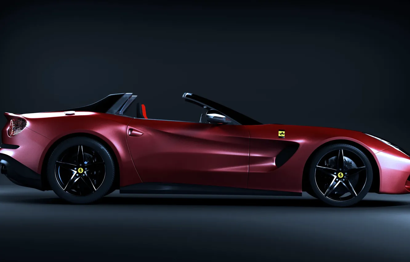 Photo wallpaper design, car, The Ferrari Red Auto