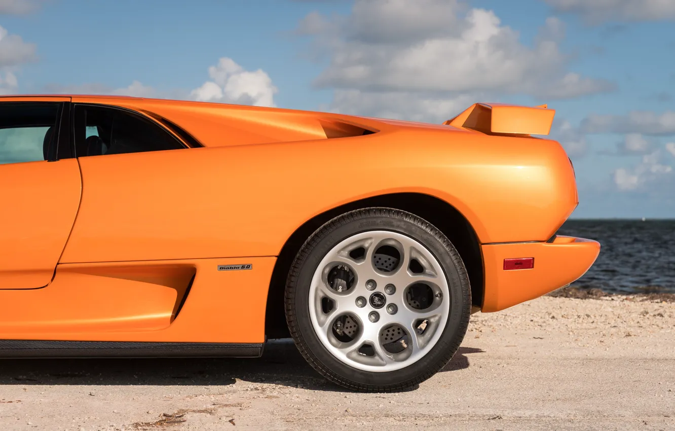 Photo wallpaper Lamborghini, close-up, Diablo, Lamborghini Diablo VT 6.0