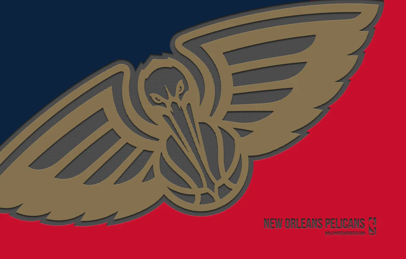 Photo wallpaper logo, basketball, symbol, NBA, New Orleans, Emblem, Pelicans, badge