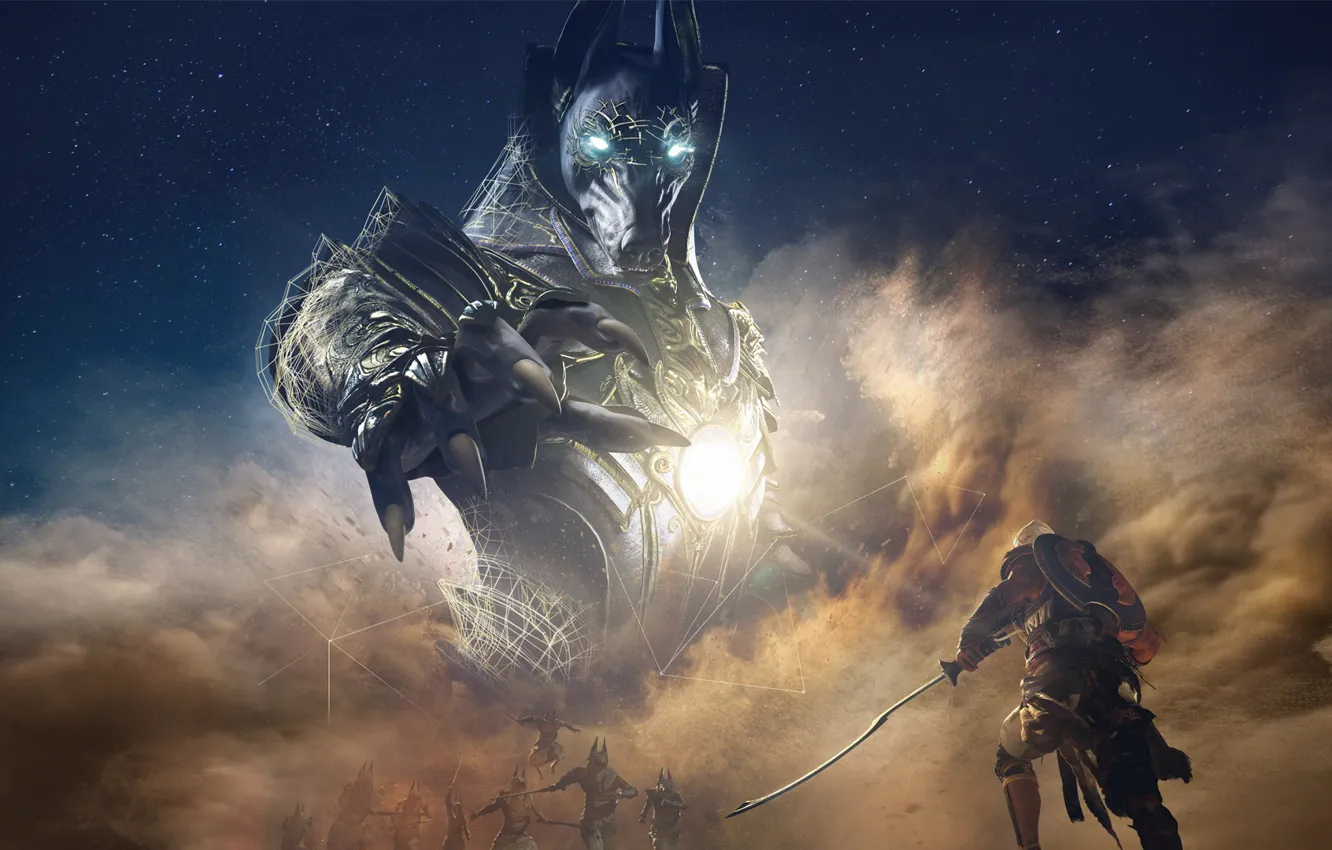 Photo wallpaper Origins, Ubisoft, Assassin's Creed, Anubis, Assassin's Creed: Origins