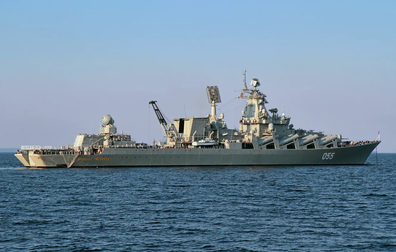 Photo wallpaper cruiser, rocket, Marshal Ustinov