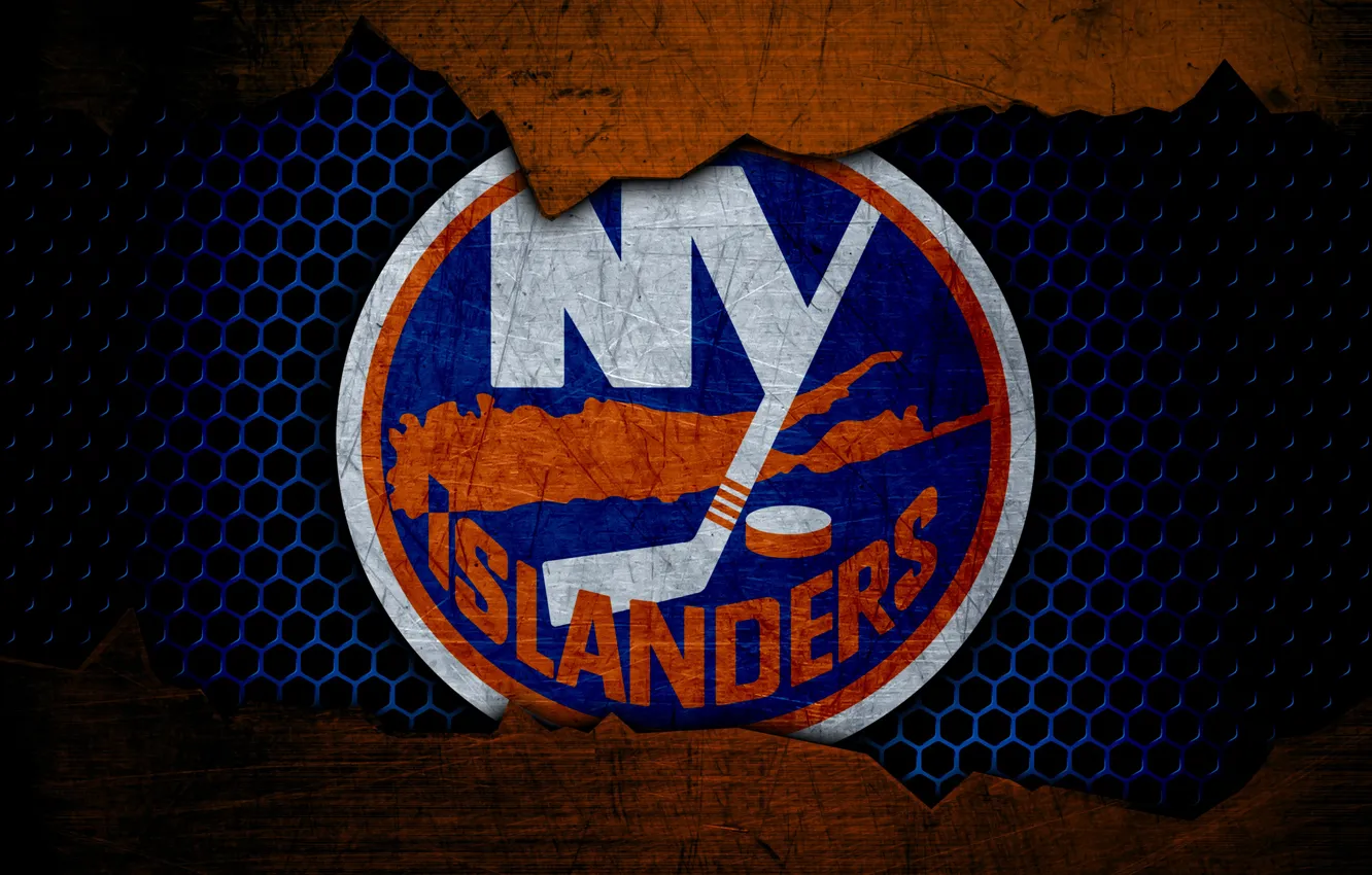 Photo wallpaper wallpaper, sport, logo, NHL, hockey, New York Islanders