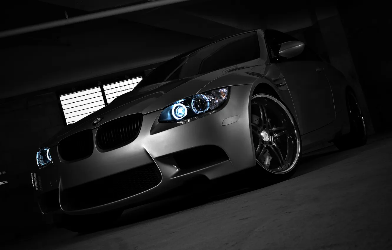 Photo wallpaper BMW, shadow, silver, BMW, silvery