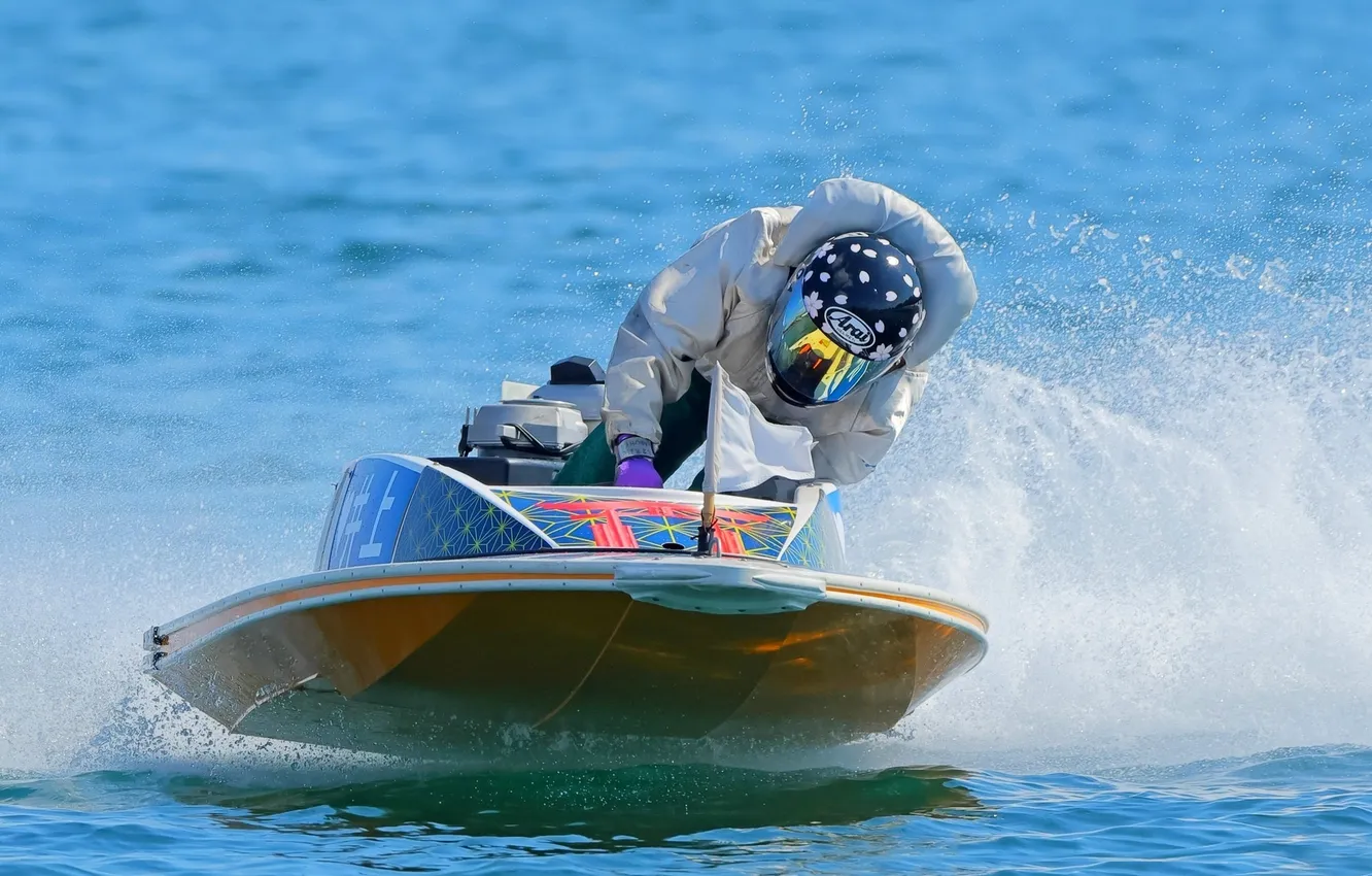 Photo wallpaper race, boat, speed