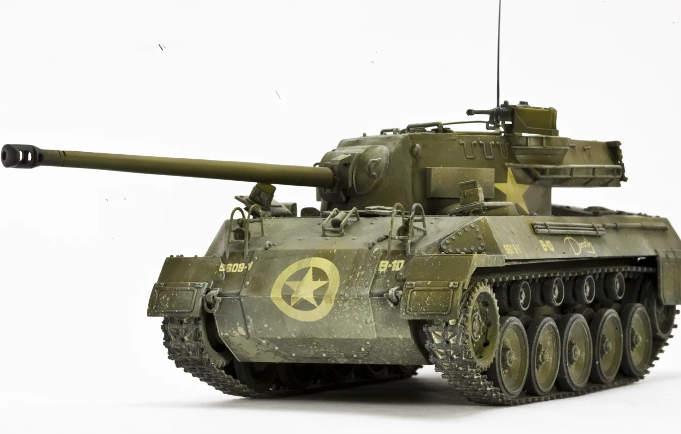 Photo wallpaper toy, installation, self-propelled, artillery, model, M18 Hellcat