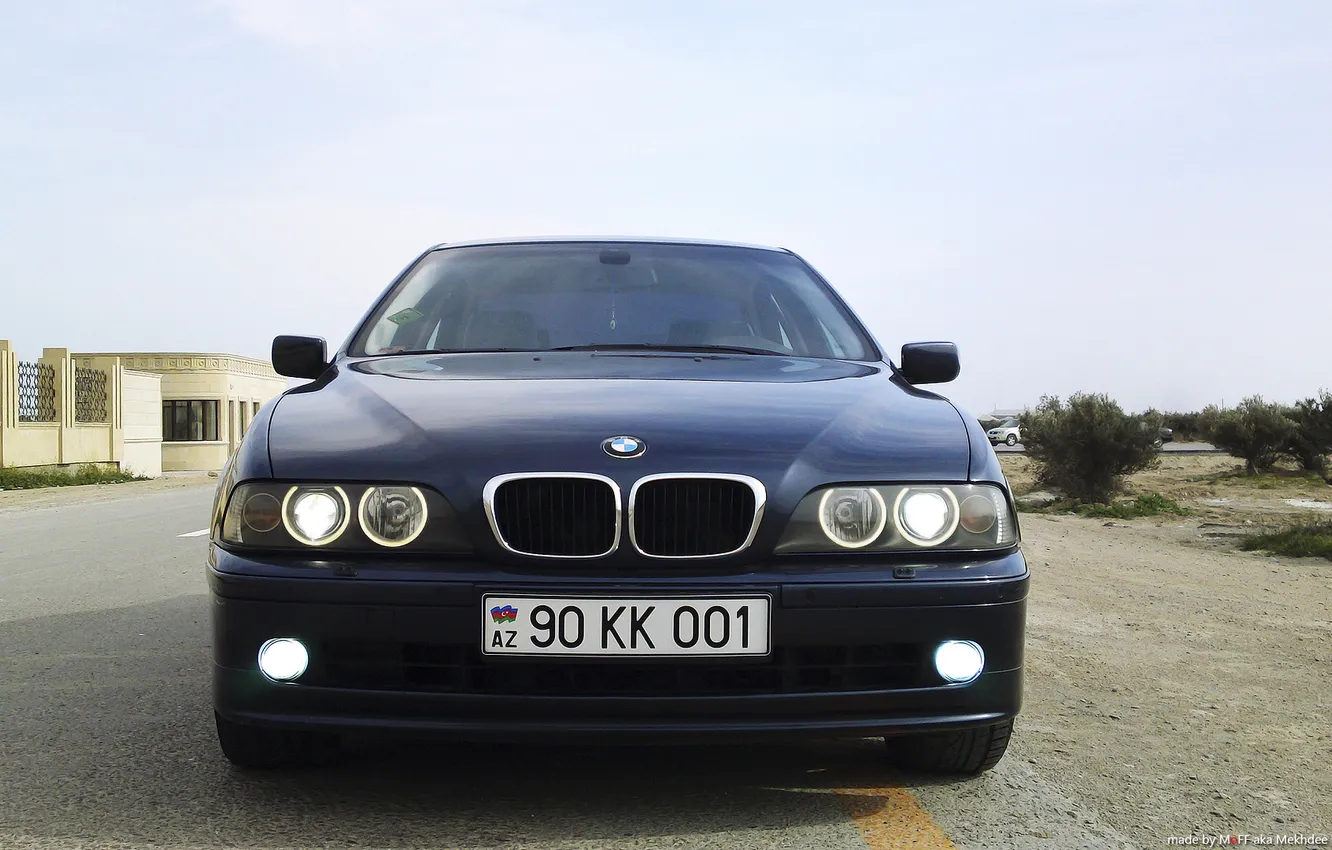 Wallpaper xenon, bmw, 2002, e39, angel eyes, xenon, 525i for mobile and ...