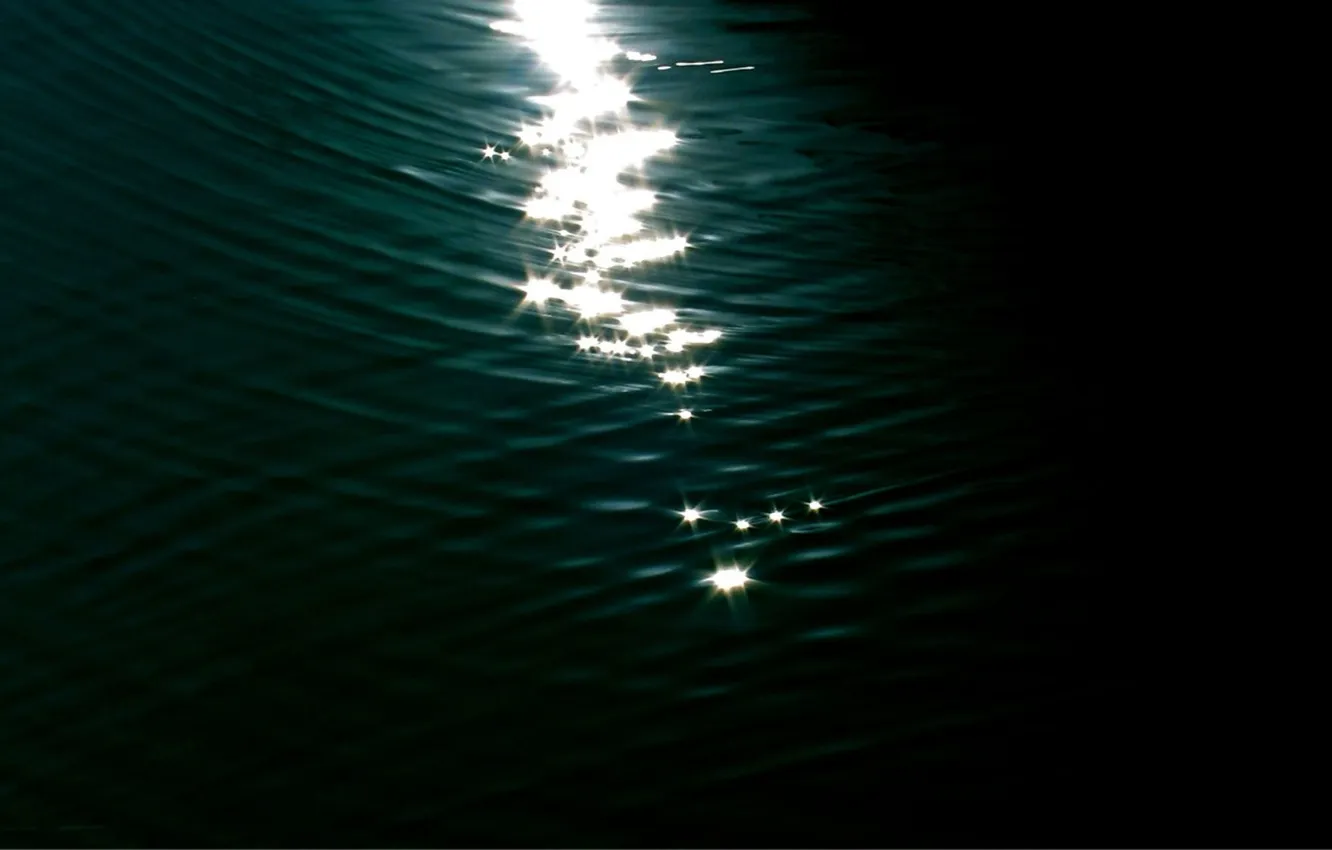 Photo wallpaper light, water, reflection, glaze, surface, dazzle