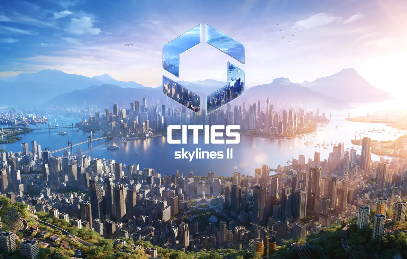 Photo wallpaper games, PlayStation 5, Series S, 2023 Games, PC Games, Xbox Series X, Cities: Skylines II