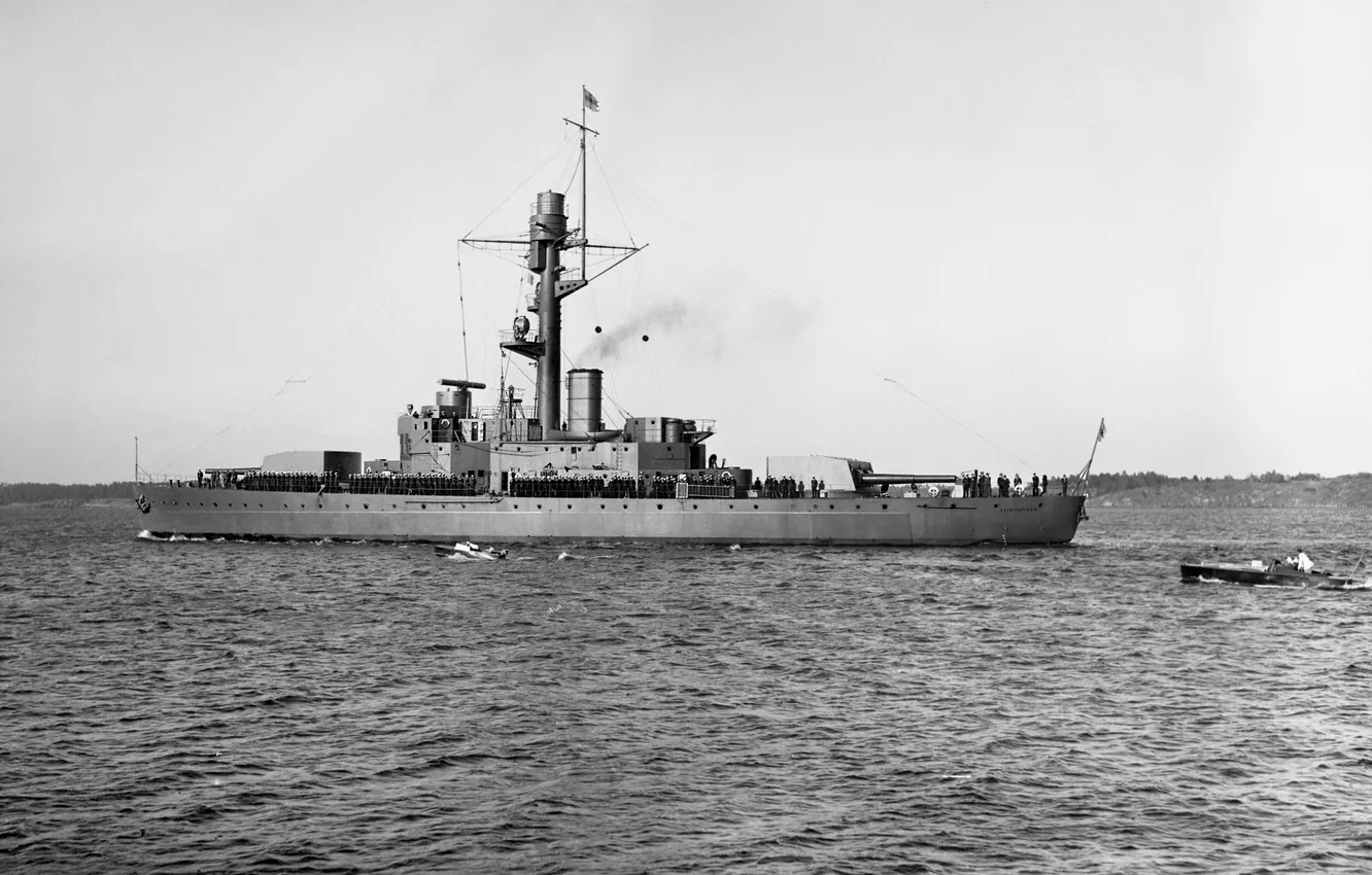Photo wallpaper Finland, battleship, Vainamoinen