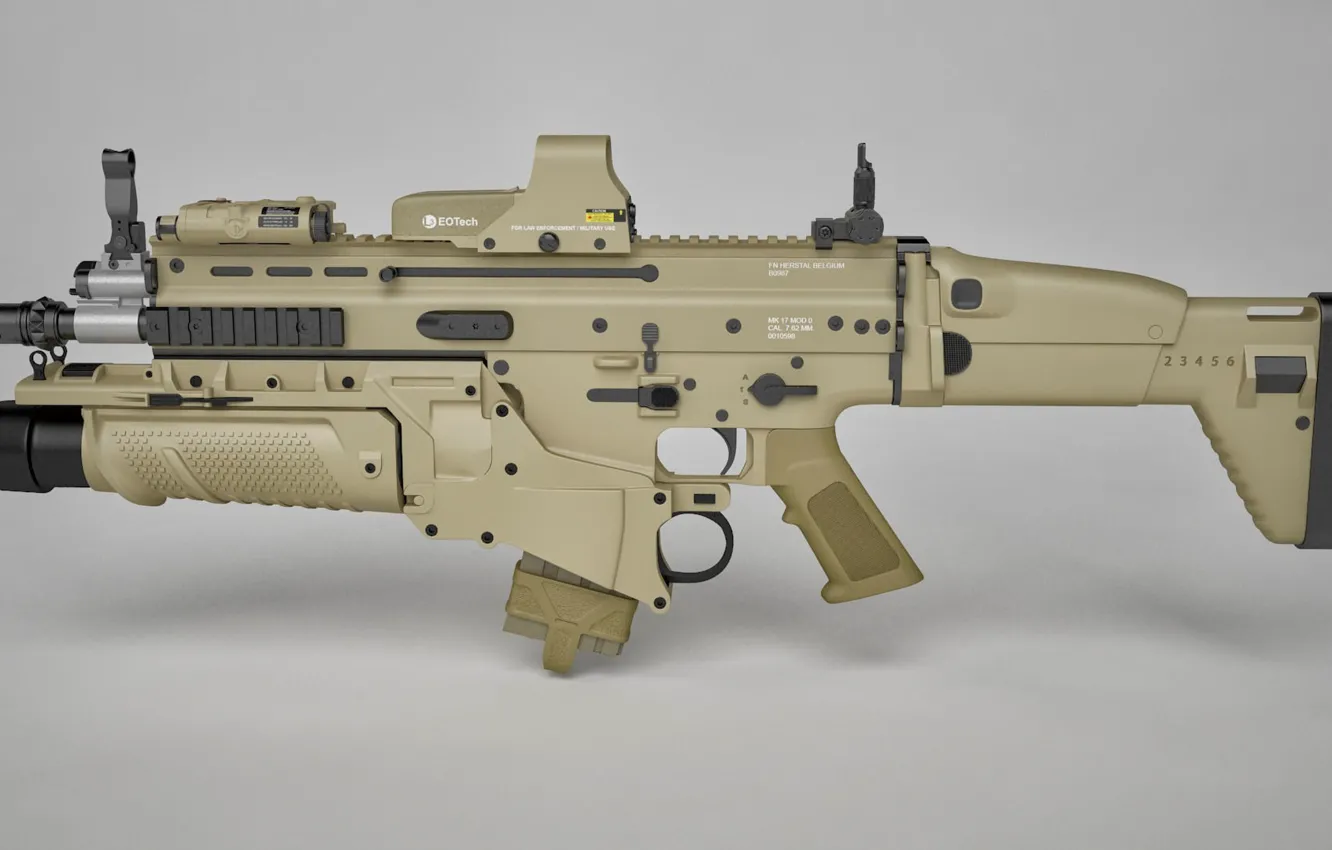 Photo wallpaper gun, weapon, rifle, assault rifle, FN Scar, ordnance, FN Herstal Belgium, cal 7.62