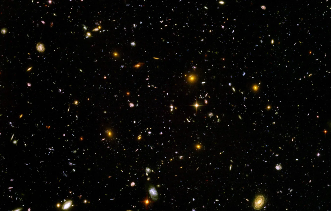 Photo wallpaper ultra, Hubble, deep, field