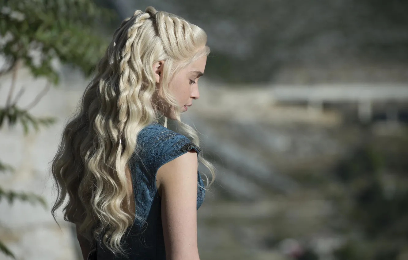 Photo wallpaper Game of Thrones, Game of thrones, Emilia Clarke, Daenerys Targaryen, the mother of dragons