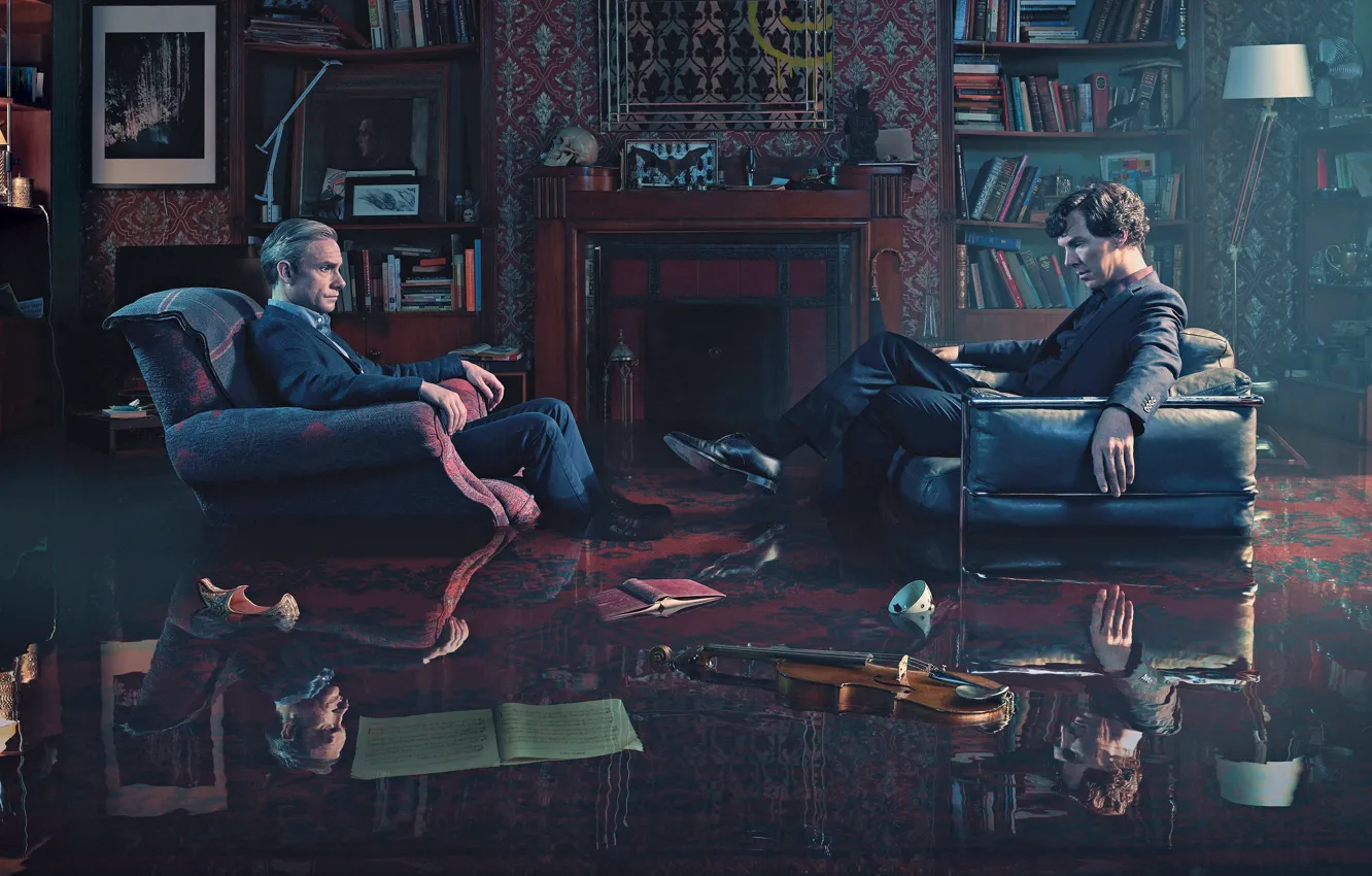 Photo wallpaper man, Sherlock, tv series