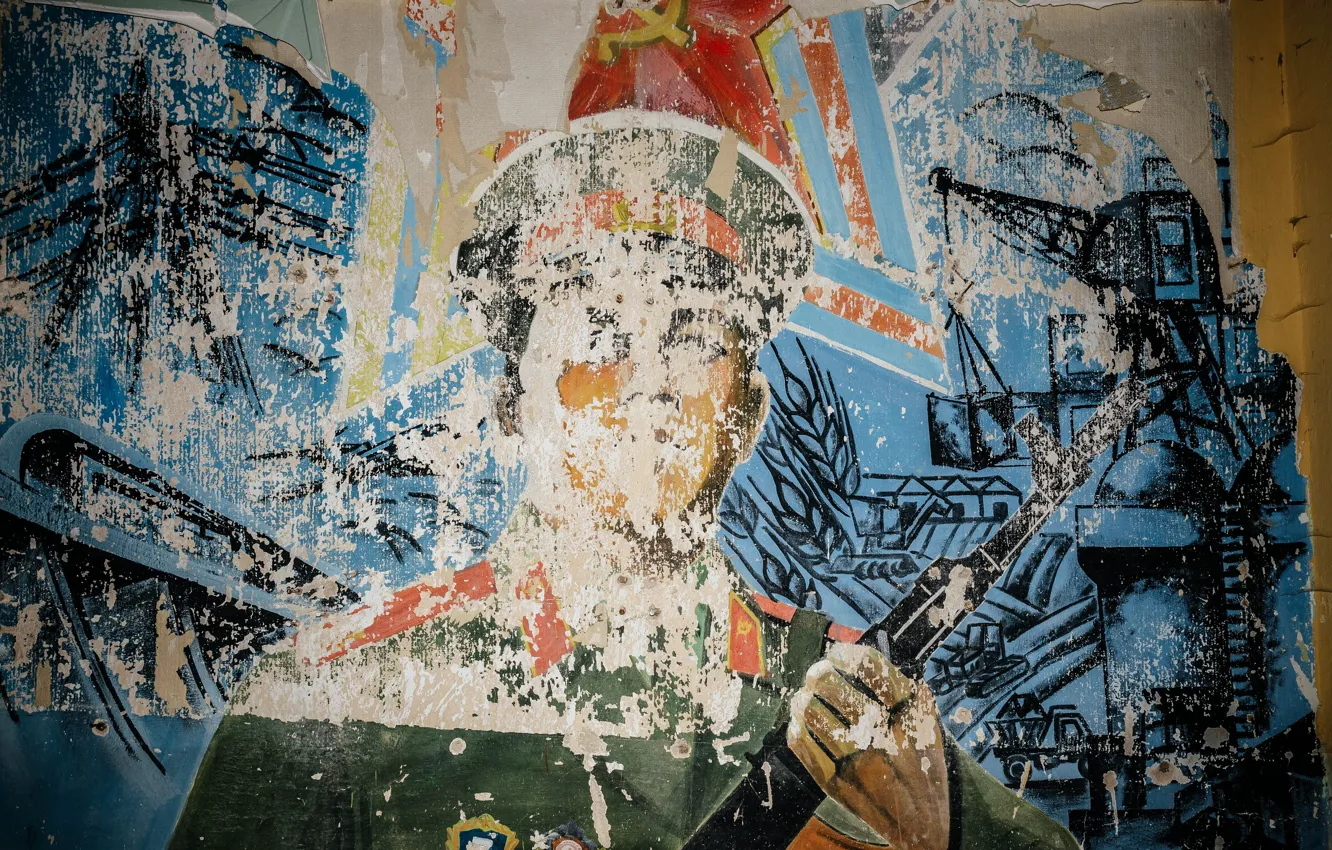 Photo wallpaper wall, figure, soldiers