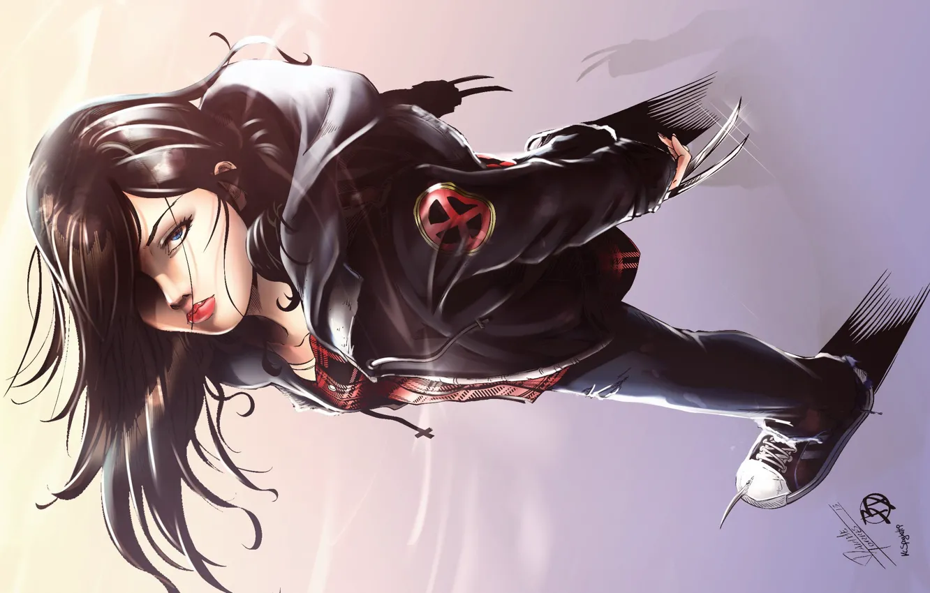 Photo wallpaper look, girl, X-Men, Marvel Comics, X-23, Laura Kinney