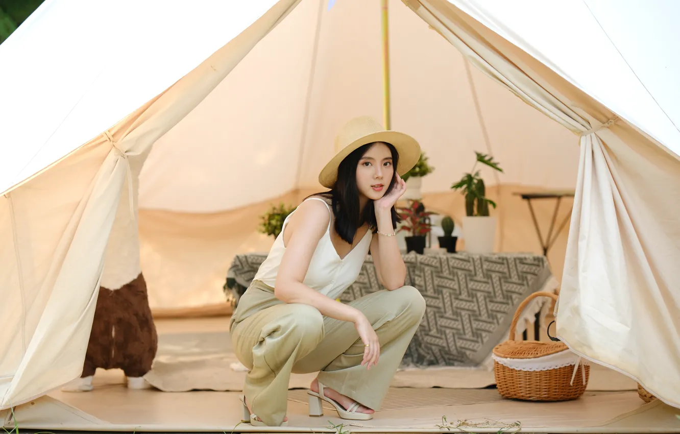 Photo wallpaper China, girl, sexy, girls, woman, model, asian, cute