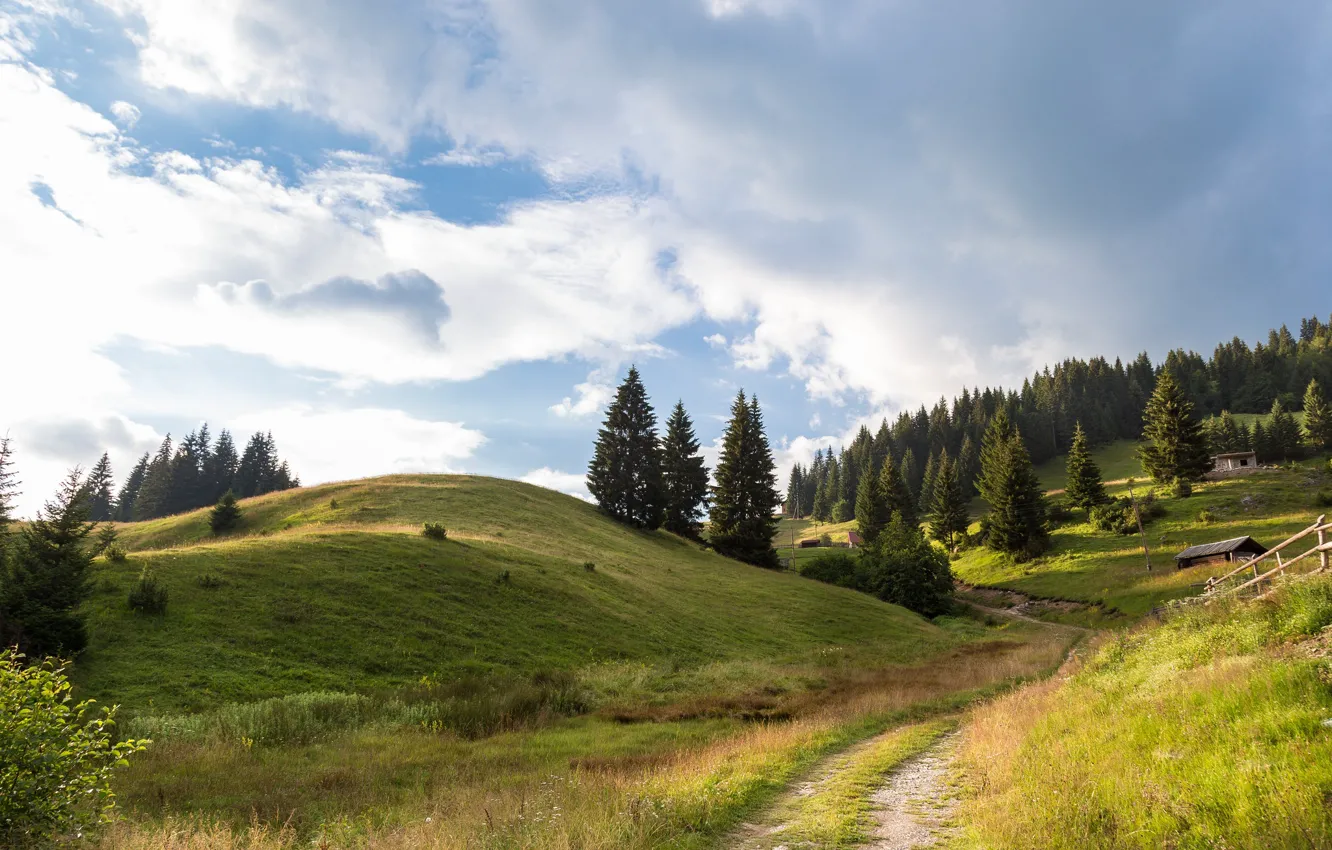 Photo wallpaper landscape, nature, beauty, space, path