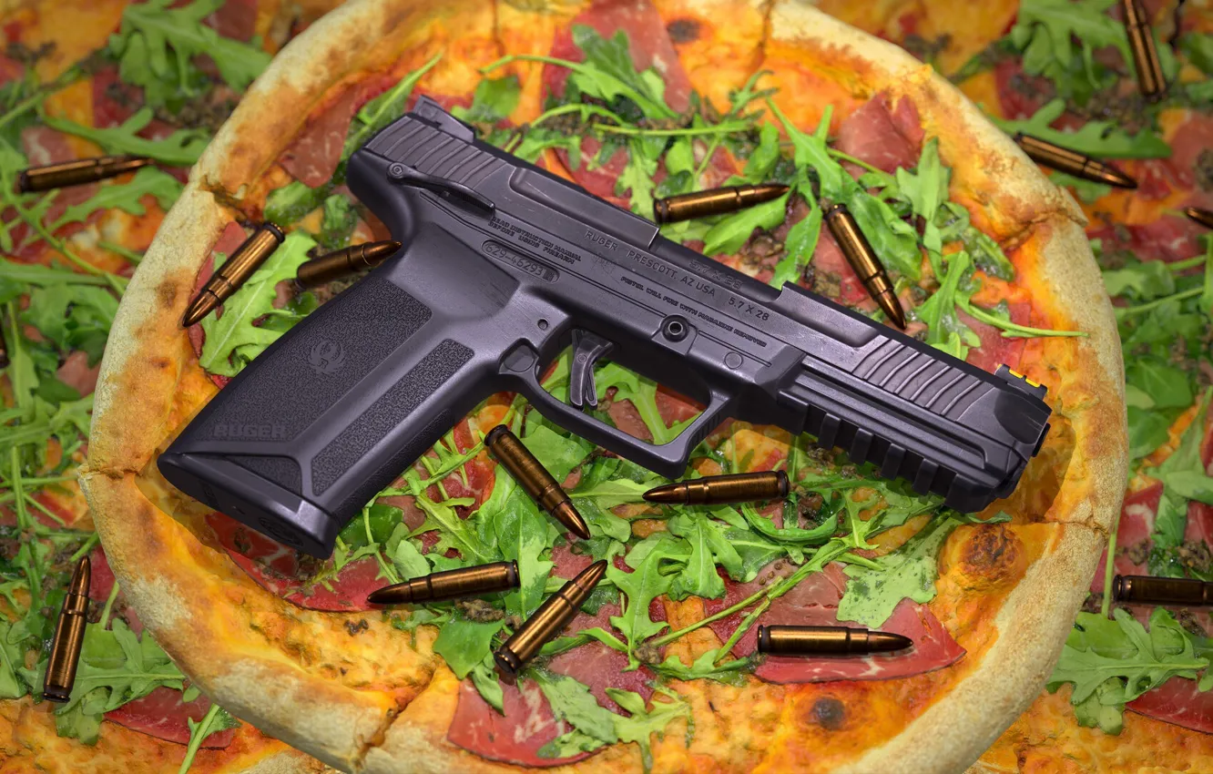 Photo wallpaper USA, self-loading pistol, Ruger-57, 5.7x28