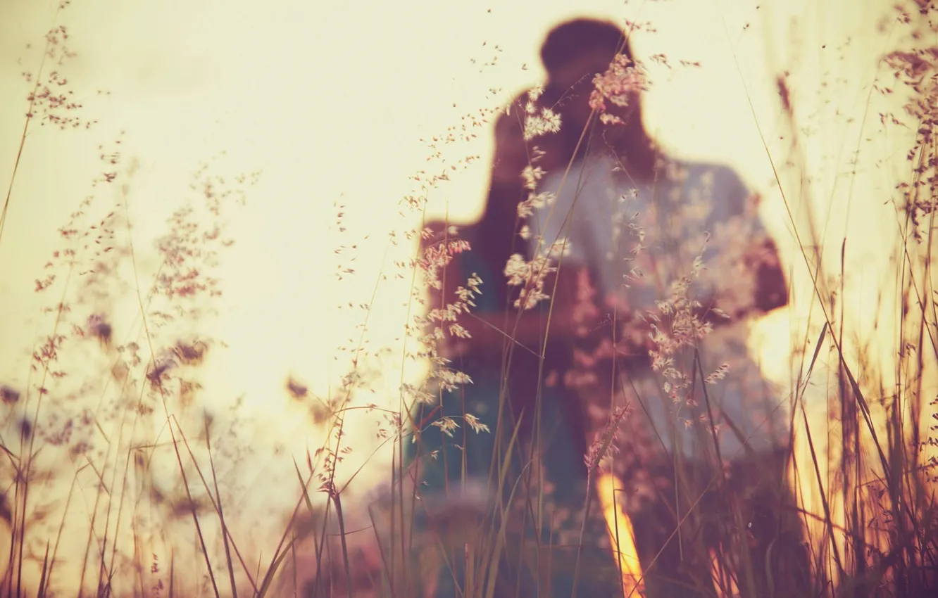 Photo wallpaper light, love, sun, mood, couple, men, women