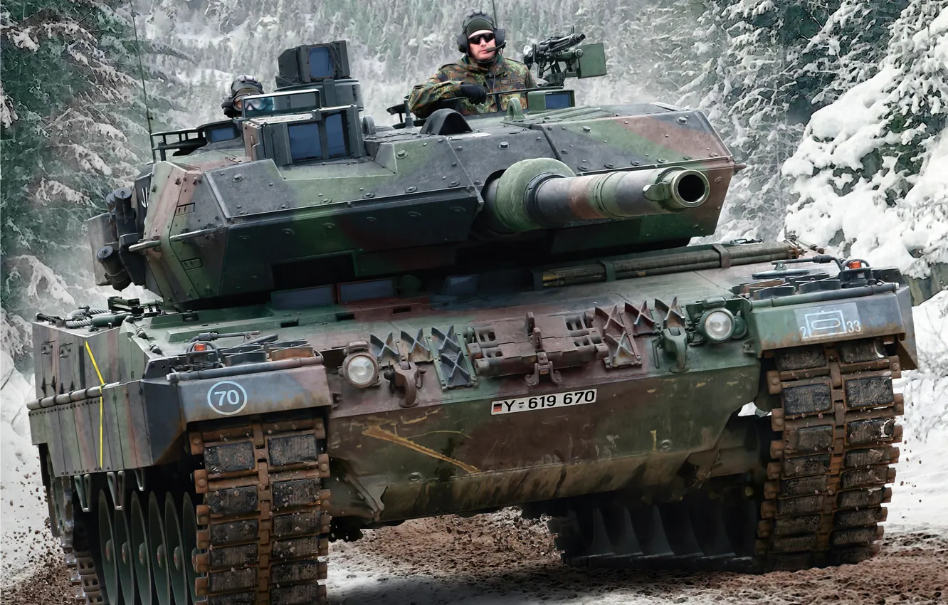 Photo wallpaper Germany, The Bundeswehr, Main battle tank, Leopard 2, Armor, Leopard 2 A6