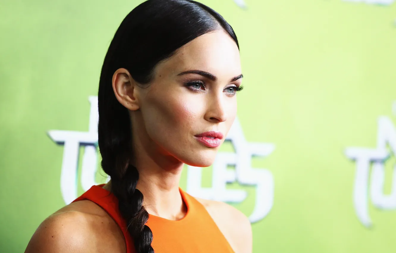 Photo wallpaper face, Megan Fox, Megan Fox, portrait, actress, brunette, hair
