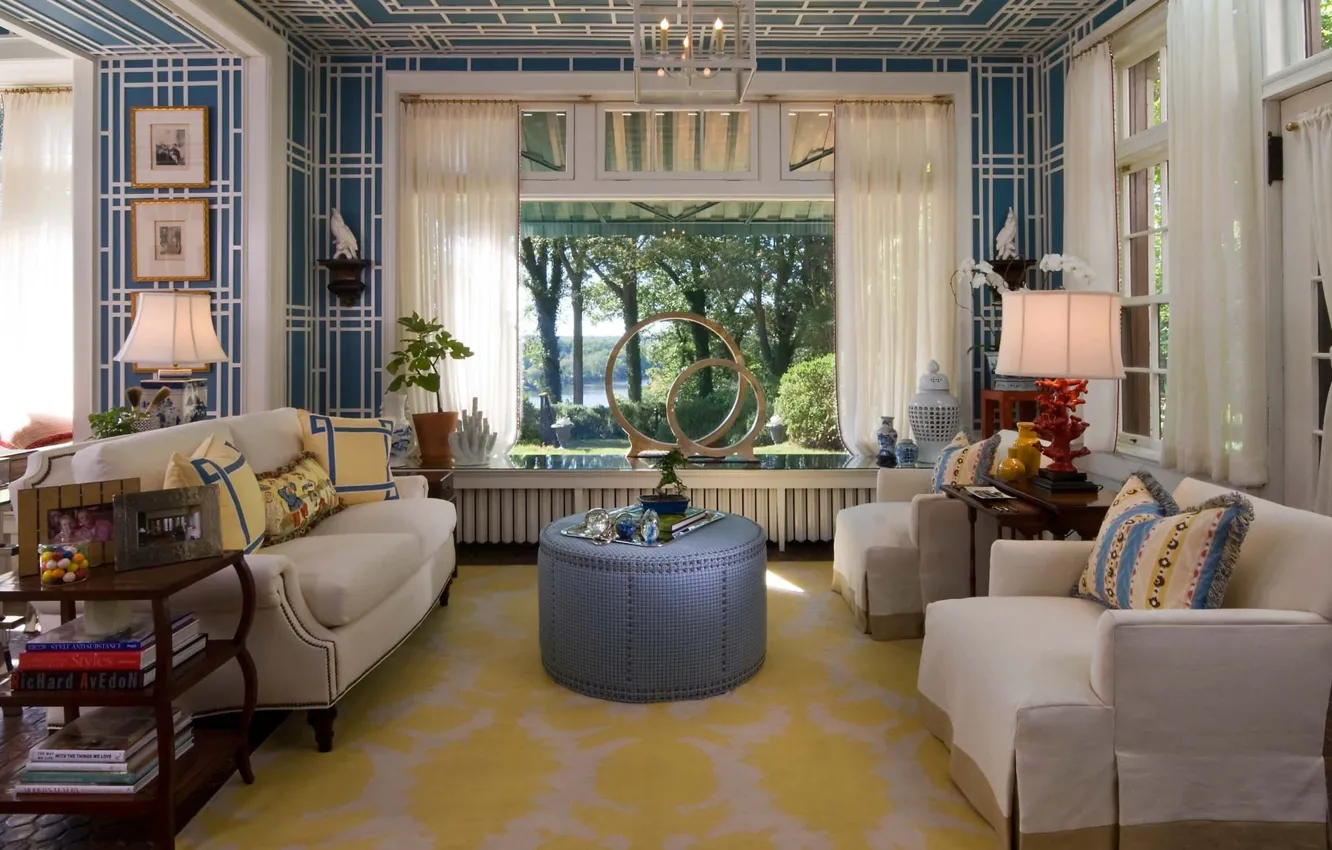 Photo wallpaper design, style, interior, living room, Richmond, Richmond, Symphony house, by Kathy Morgan