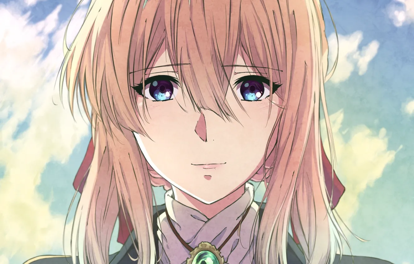 Photo wallpaper look, girl, Violet Evergarden