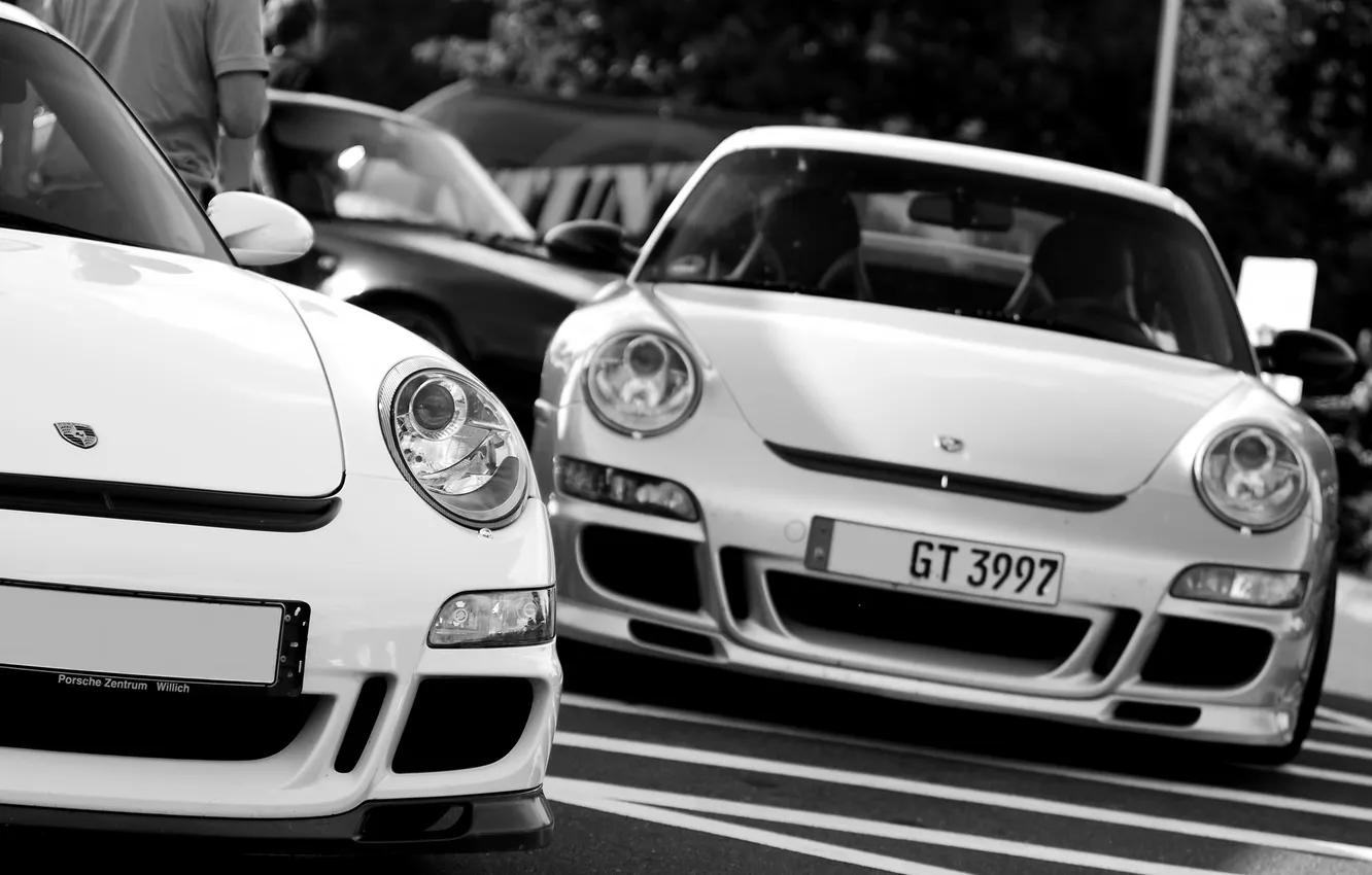 Photo wallpaper asphalt, 911, white, Porche, GT3