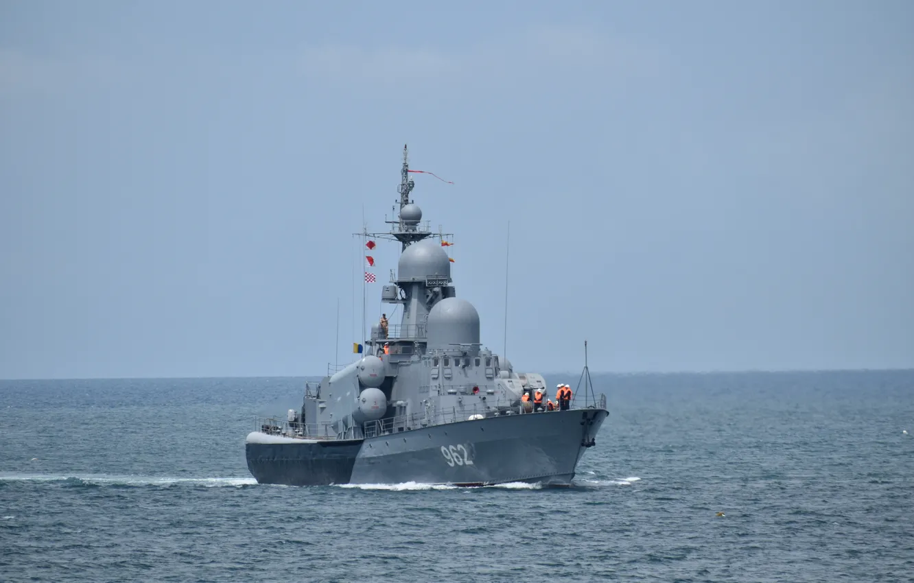 Photo wallpaper boat, rocket, The black sea, Shuya