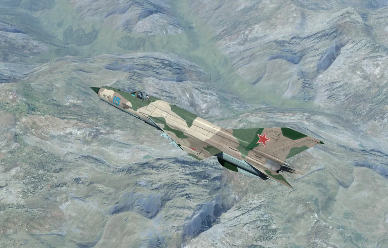 Photo wallpaper legend, KB MiG, MiG-21bis, Frontline fighter