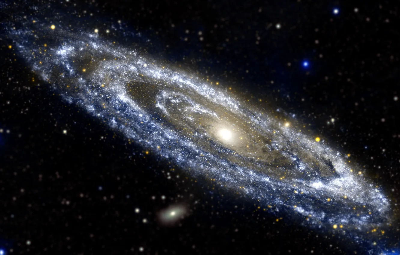 Photo wallpaper space, stars, galaxy, andromeda