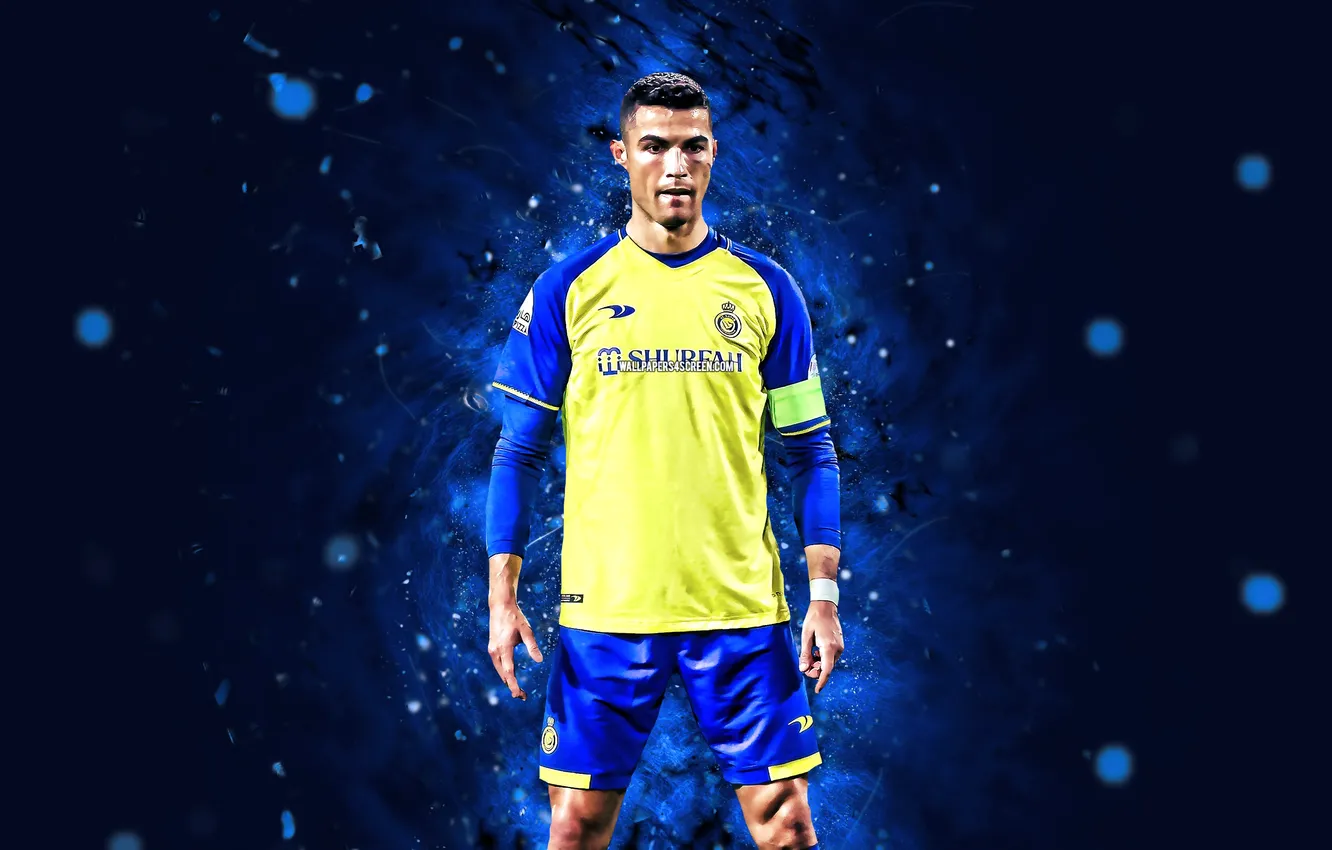 Photo wallpaper Cristiano Ronaldo, Legend, football, CR7, soccer, captain, Ronaldo, Saudi Arabia