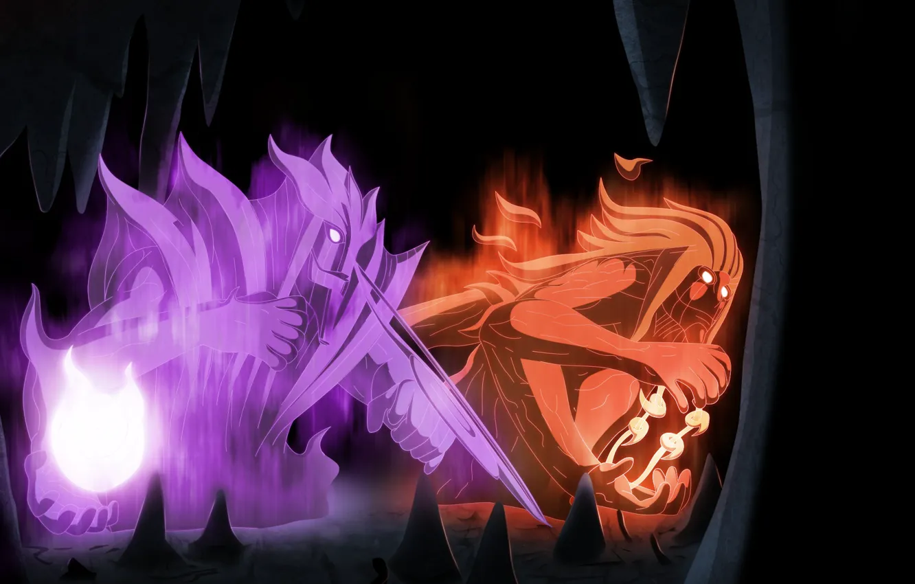 Photo wallpaper naruto, sasuke, itachi, ninjutsu, chakra, susanoo