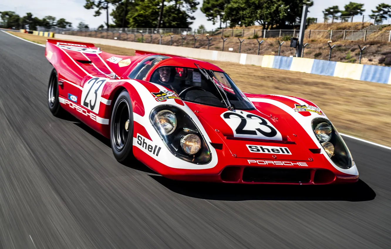 Photo wallpaper Porsche, 1970, drive, racing car, motion, 917, Porsche 917 KH