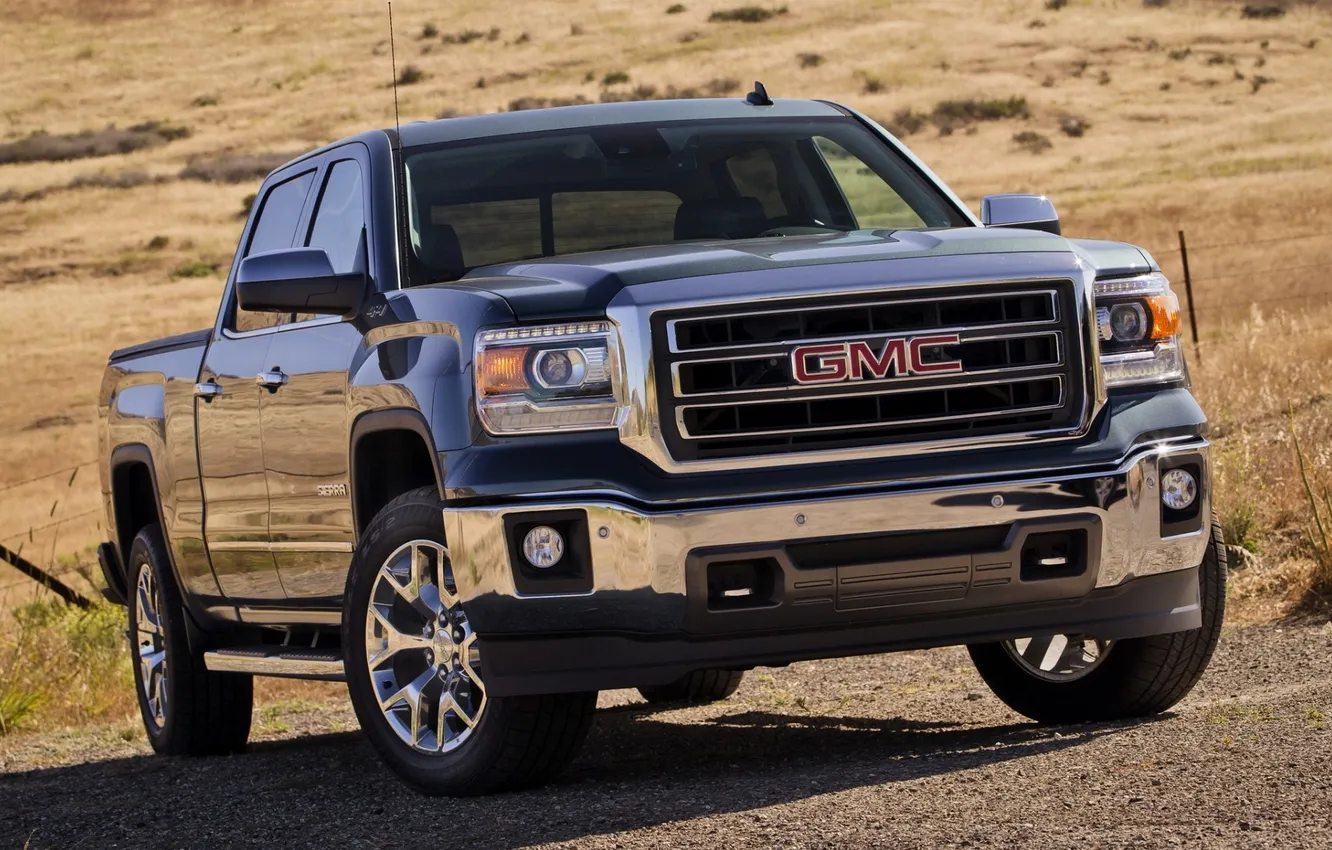 Photo wallpaper pickup, the front, GMC, Sierra, Crew Cab
