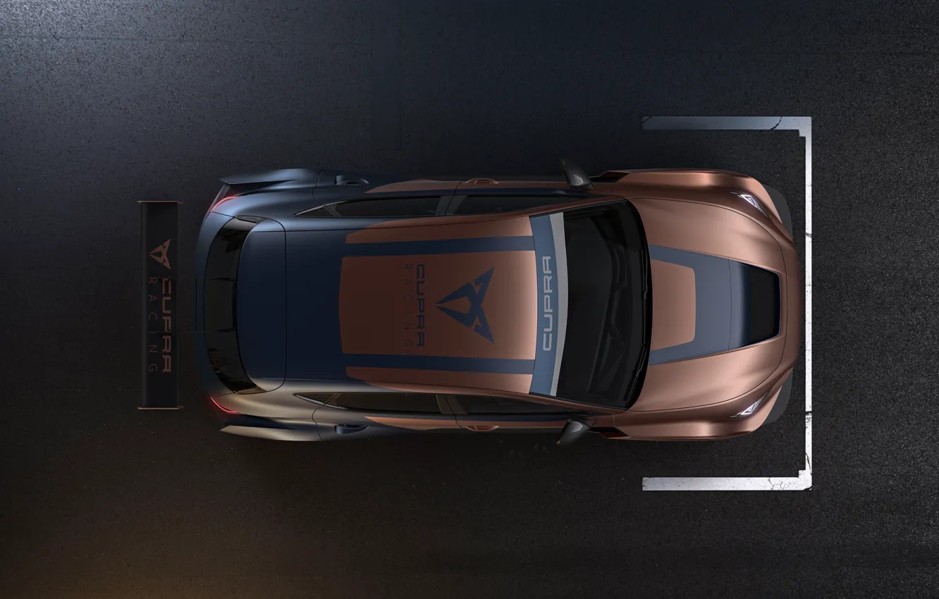 Photo wallpaper the view from the top, Leon, Competition, Seat, Cupra, 2020