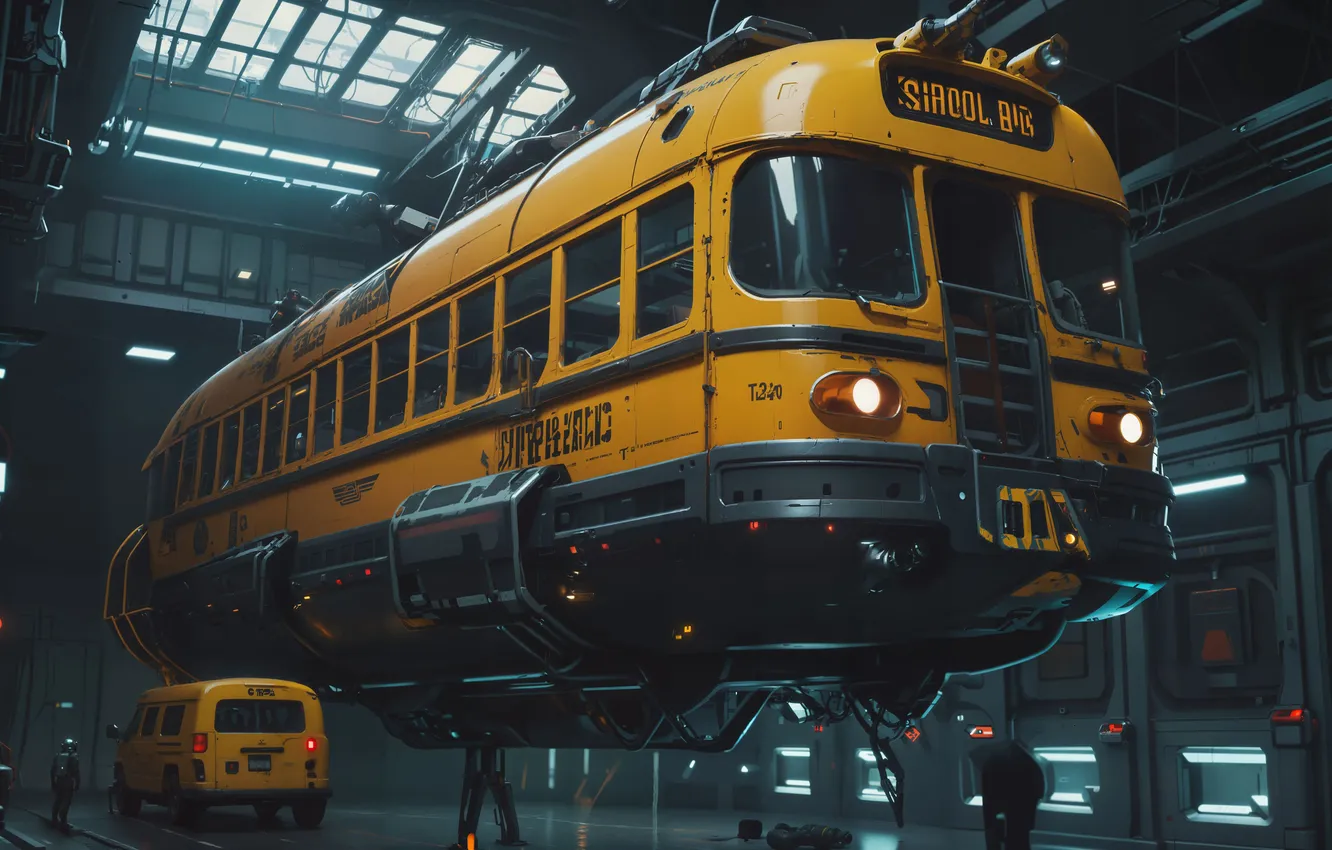 Photo wallpaper fiction, transport, the barn