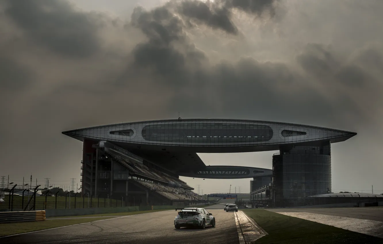 Photo wallpaper Honda, Shanghai International Circuit, Civic, Touring, WTCC, World Touring Car Championship, TC1, JAS Motosport