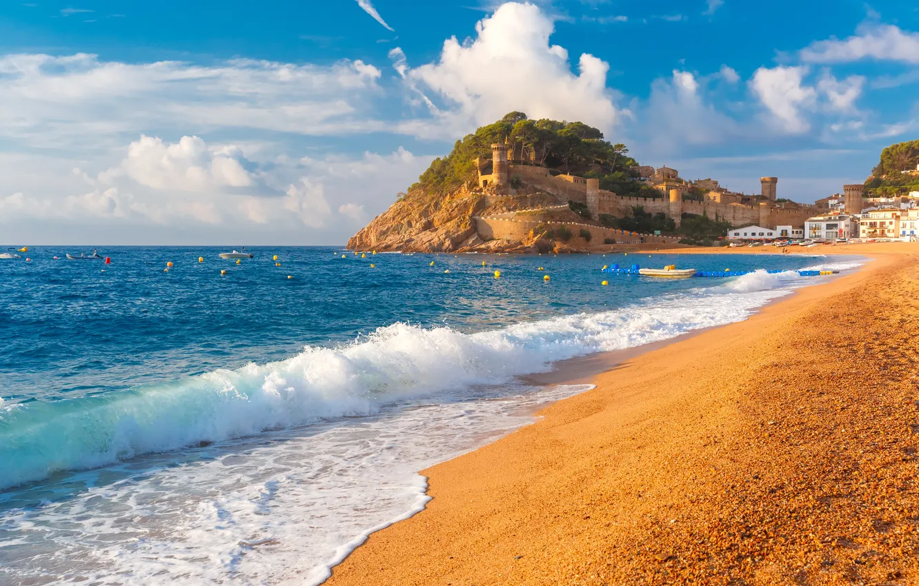 Photo wallpaper landscape, holiday, medieval, Fortress, Journey, Mar, Landmark